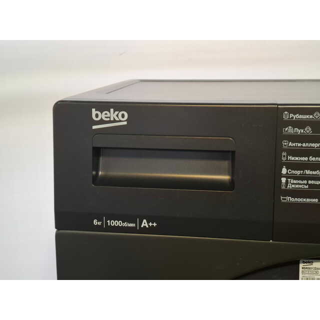 Стиральная машина Beko WSRE6512ZAA, черный