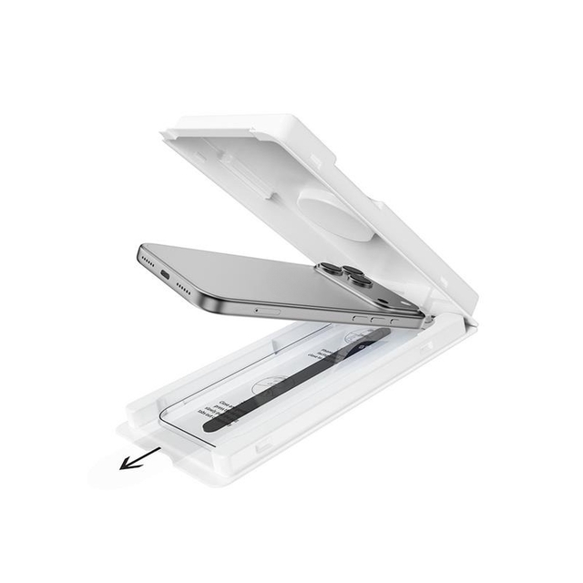 Защитное стекло Devia Van Series Crystal Diamond Tempered Glass для iPhone 17 Pro Max (Цвет: Black)