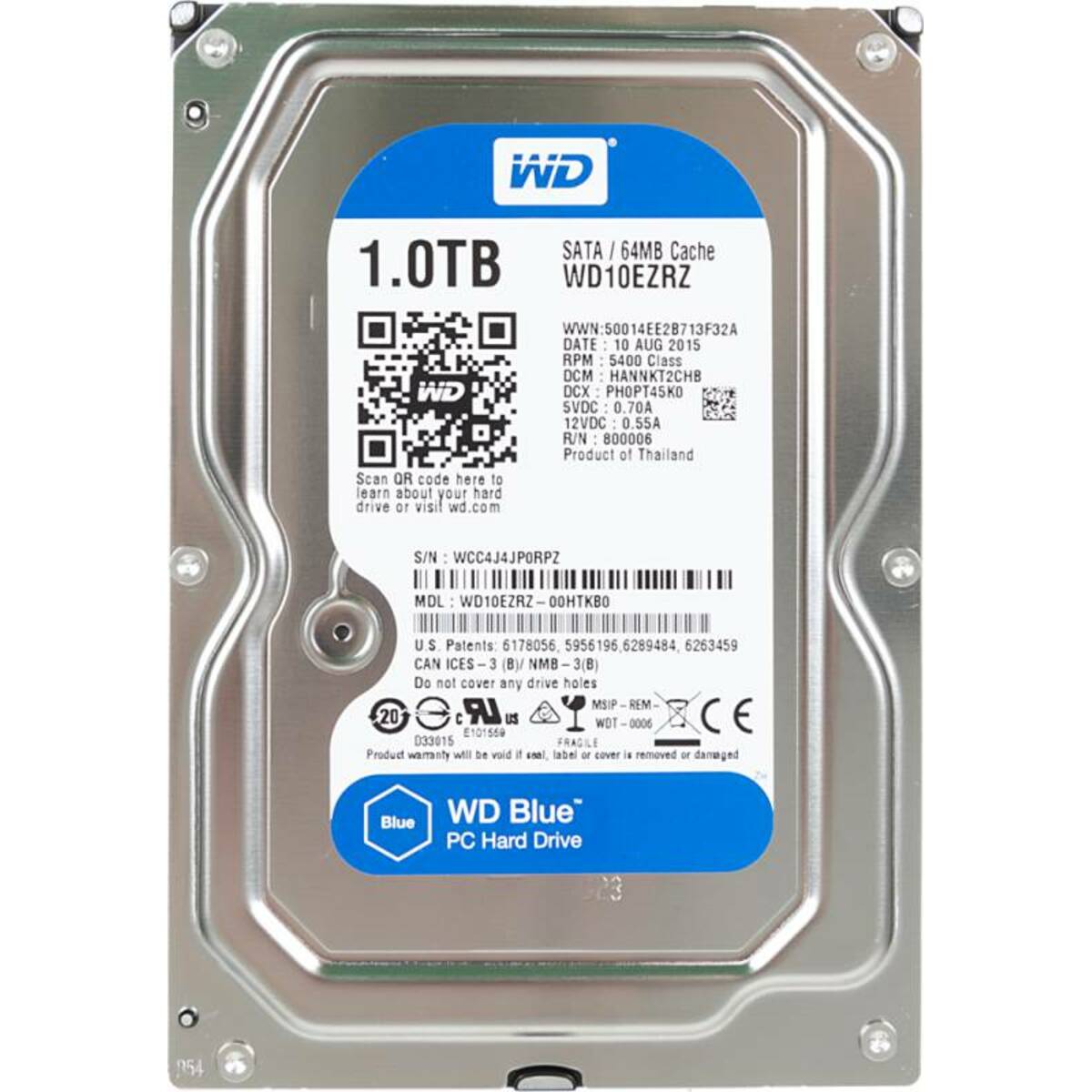 Жесткий диск WD SATA-III 1Tb WD10EZRZ