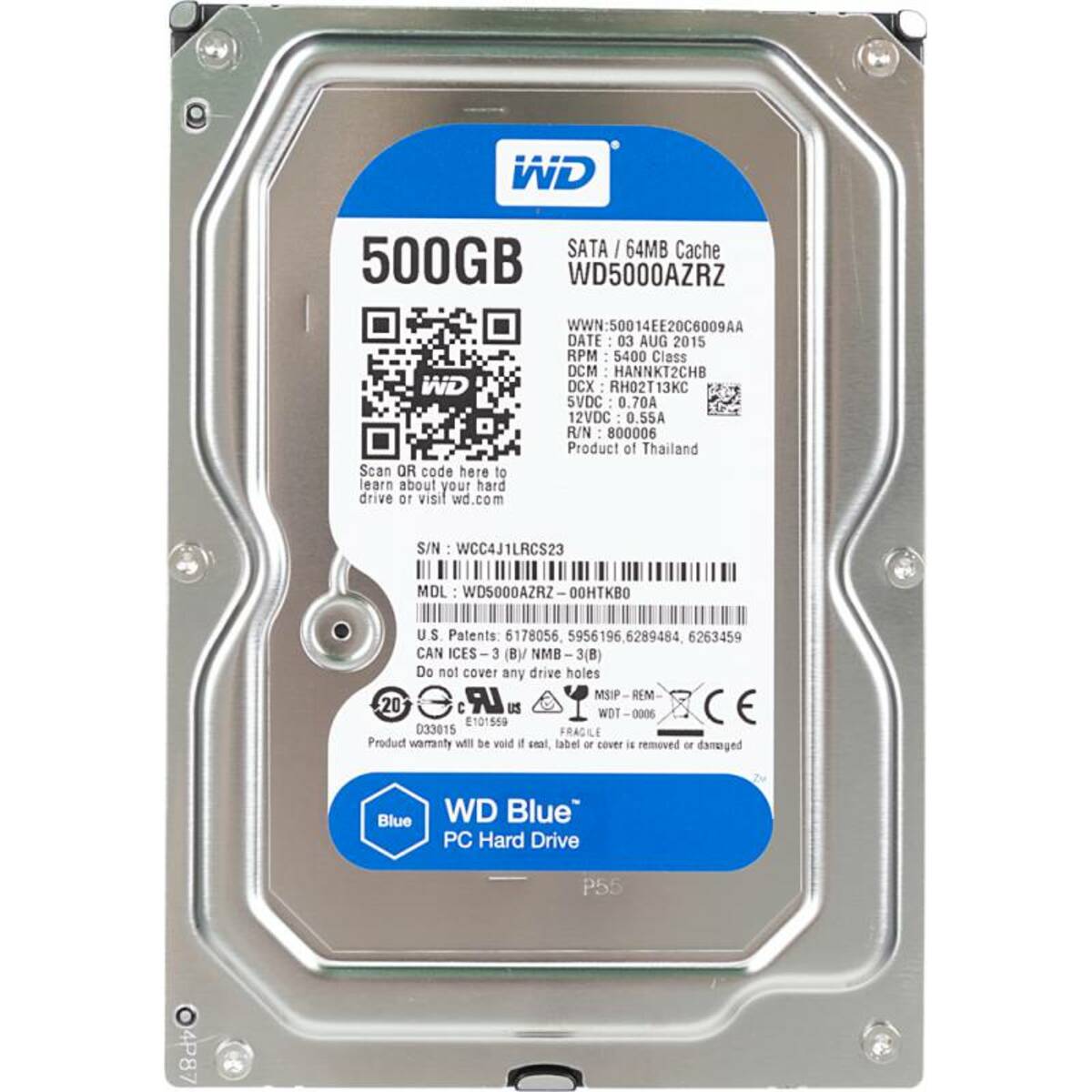 Жесткий диск Western Digital SATA-III 500Gb WD5000AZRZ