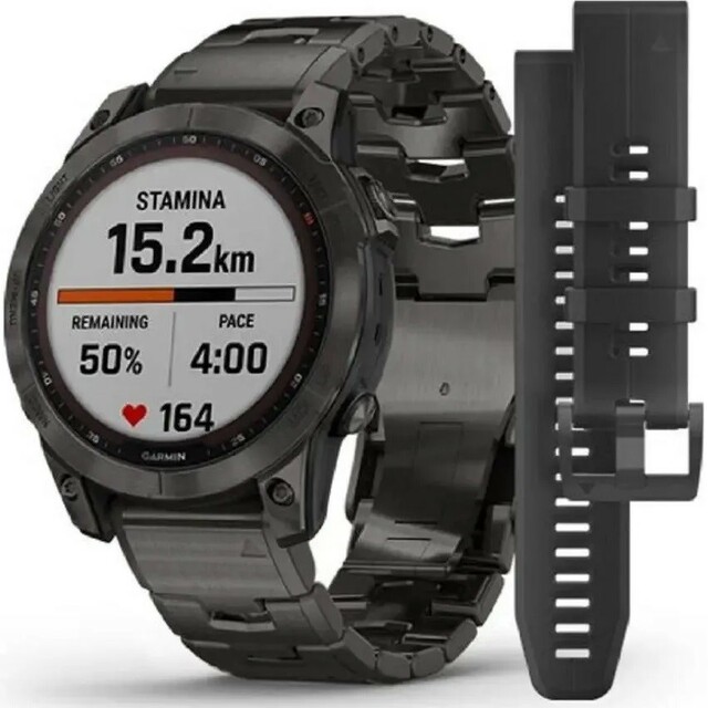 Умные часы Garmin Fenix 7 Sapphire Solar Premium Edition (Цвет: Carbon Gray)