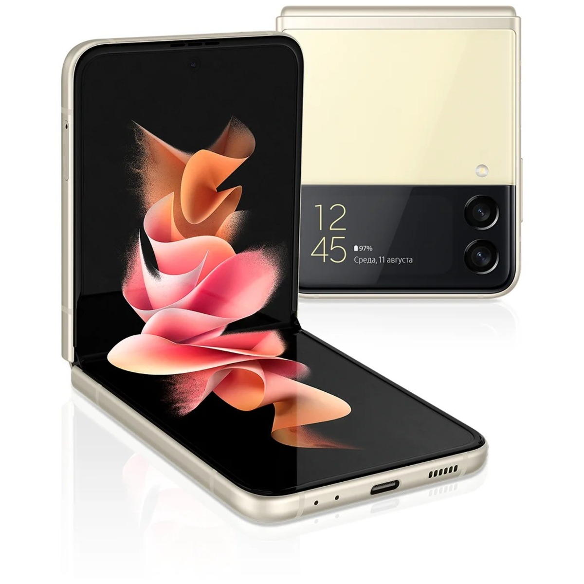 Смартфон Samsung Galaxy Z Flip3 8 / 128Gb (NFC) (Цвет: Beige)