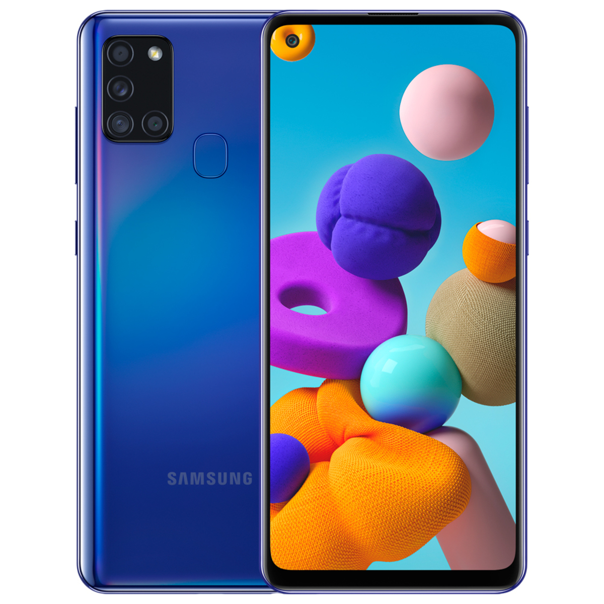 Смартфон Samsung Galaxy A21s SM-A217F/DSN 32Gb (NFC) (Цвет: Prism Crush Blue)