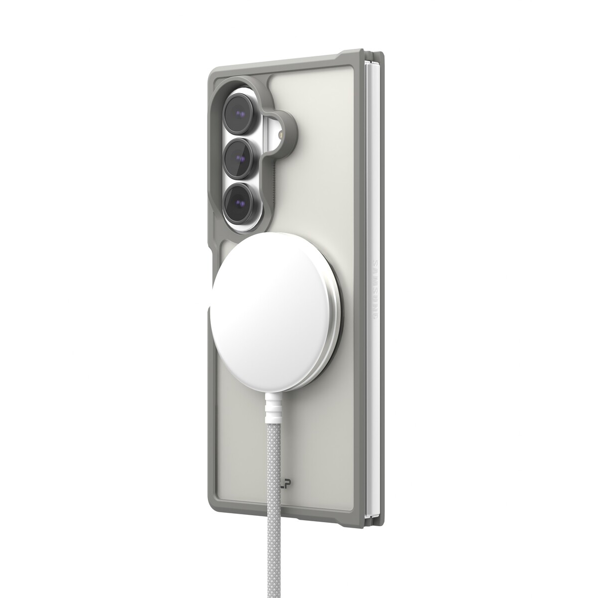 Чехол-накладка VLP Moon Сase MagSafe для Samsung Galaxy Z Fold 8 Ultra, графитовый