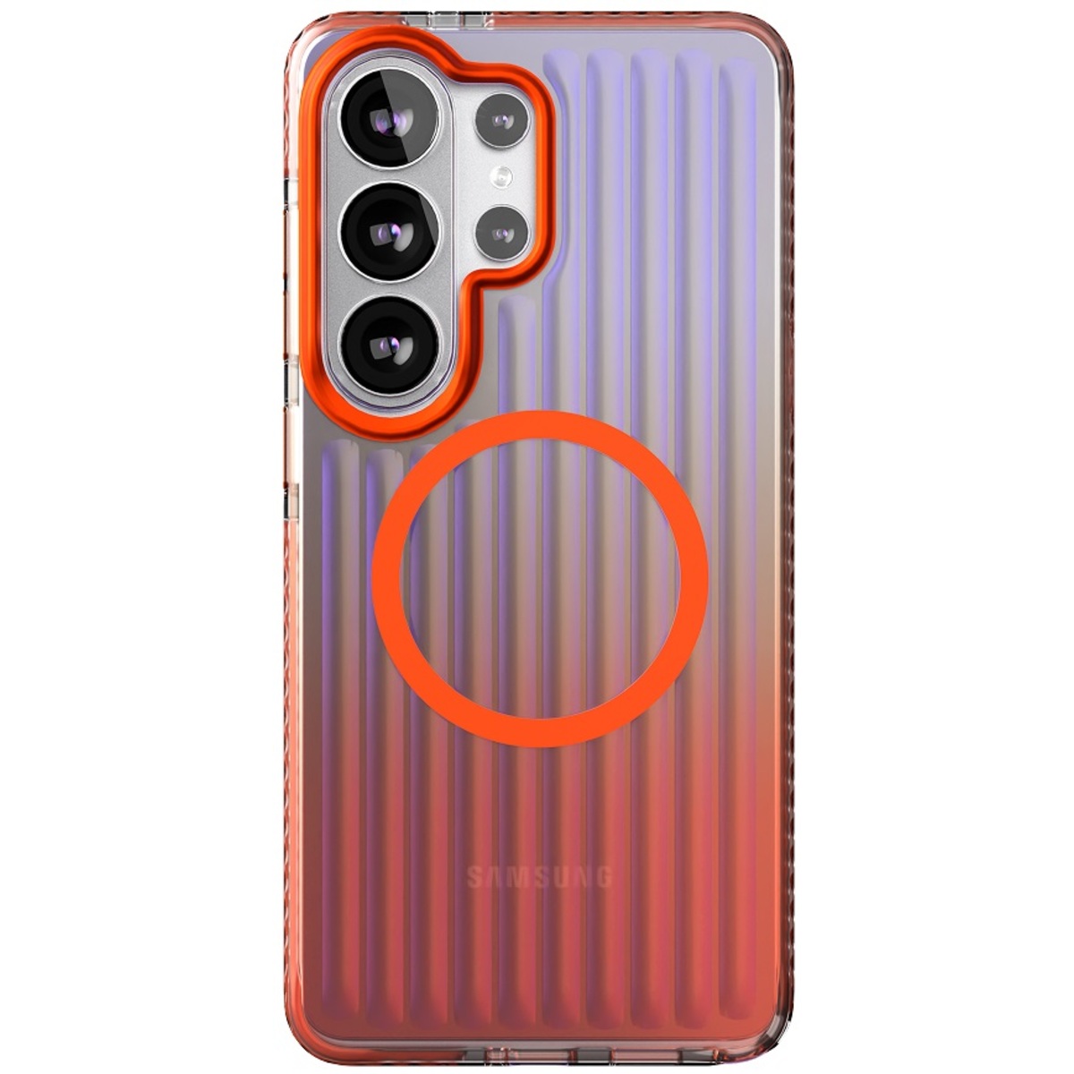 Чехол-накладка VLP Pulse Case with MagSafe для смартфона Samsung S26 Ultra, оранжевый