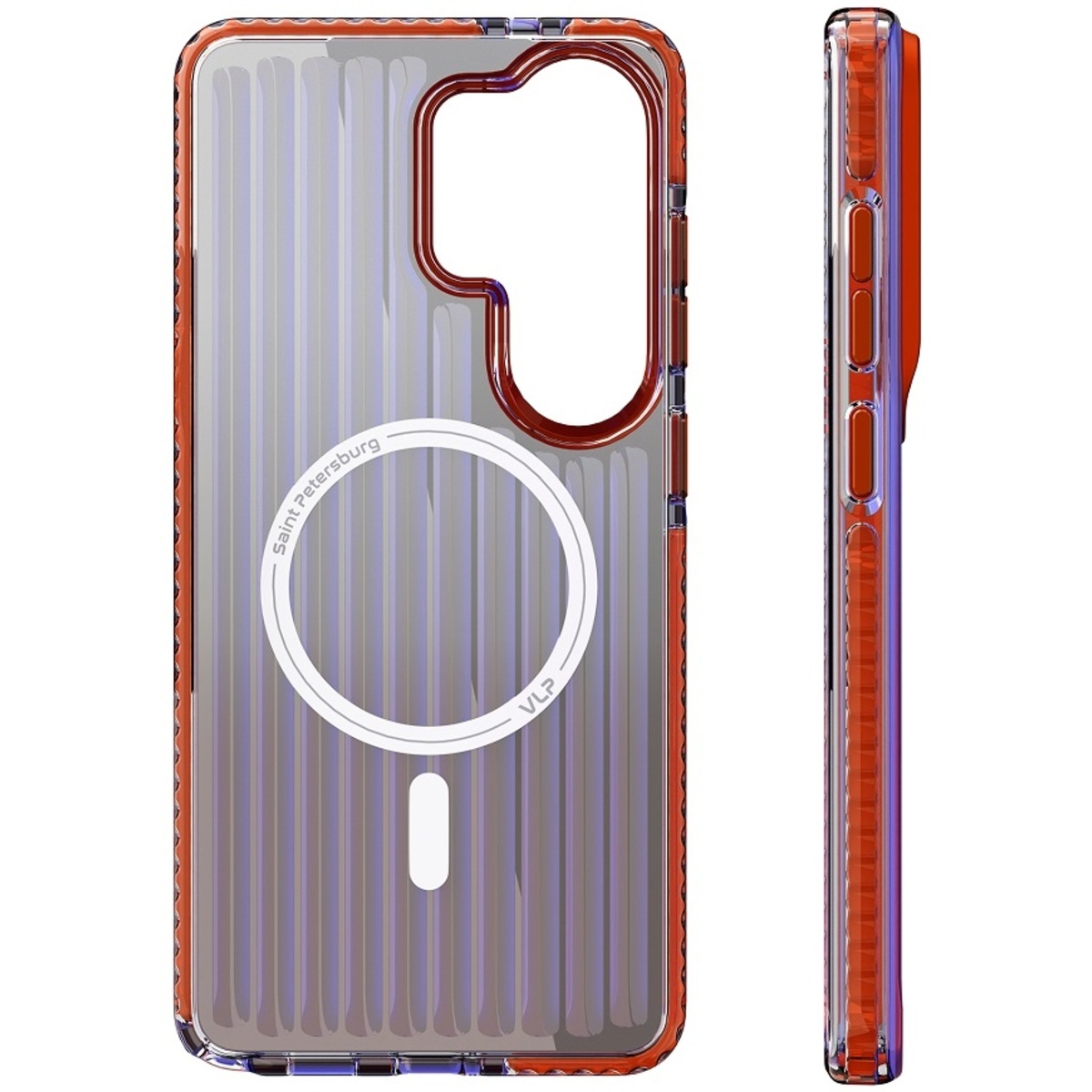 Чехол-накладка VLP Pulse Case with MagSafe для смартфона Samsung S26 Ultra, оранжевый