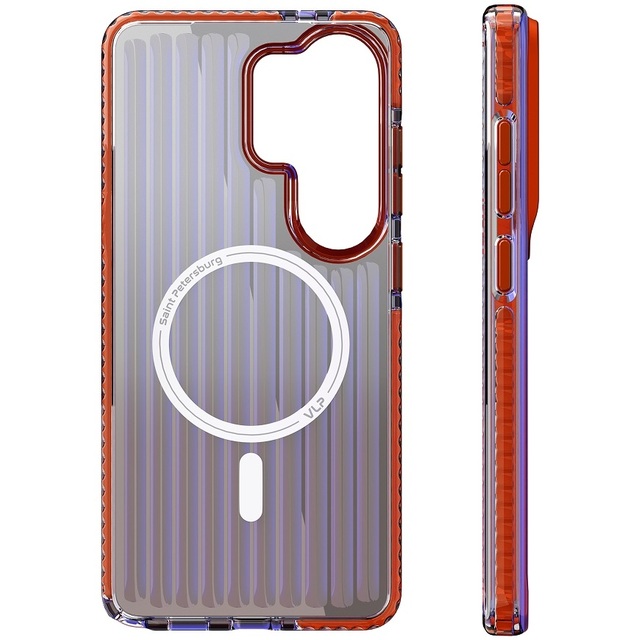 Чехол-накладка VLP Pulse Case with MagSafe для смартфона Samsung S26 Ultra, оранжевый