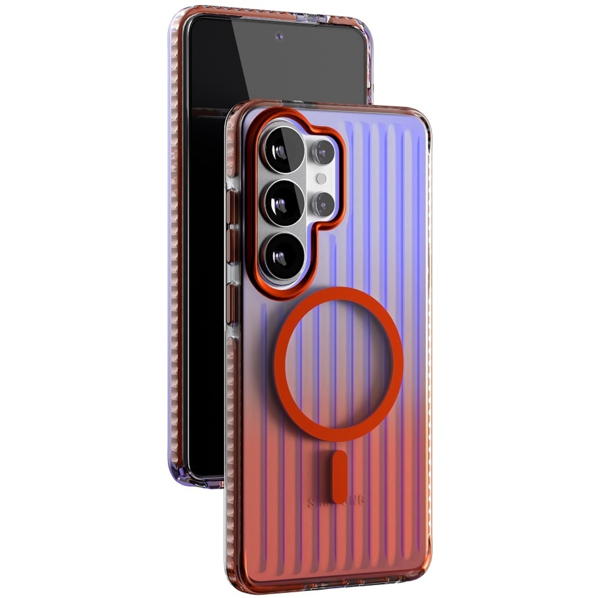 Чехол-накладка VLP Pulse Case with MagSafe для смартфона Samsung S26 Ultra, оранжевый