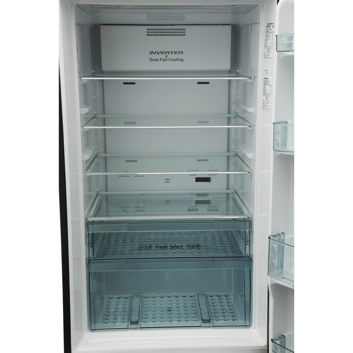 Холодильник Hitachi HRTN7489DF GBKCS, черный