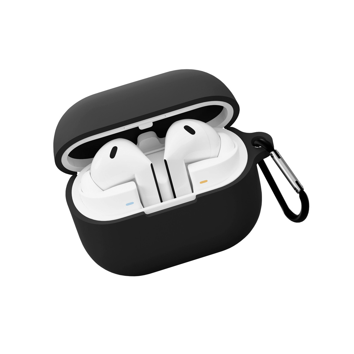 Чехол силиконовый VLP Charm Case для Samsung Buds 3/ 3 Pro, черный