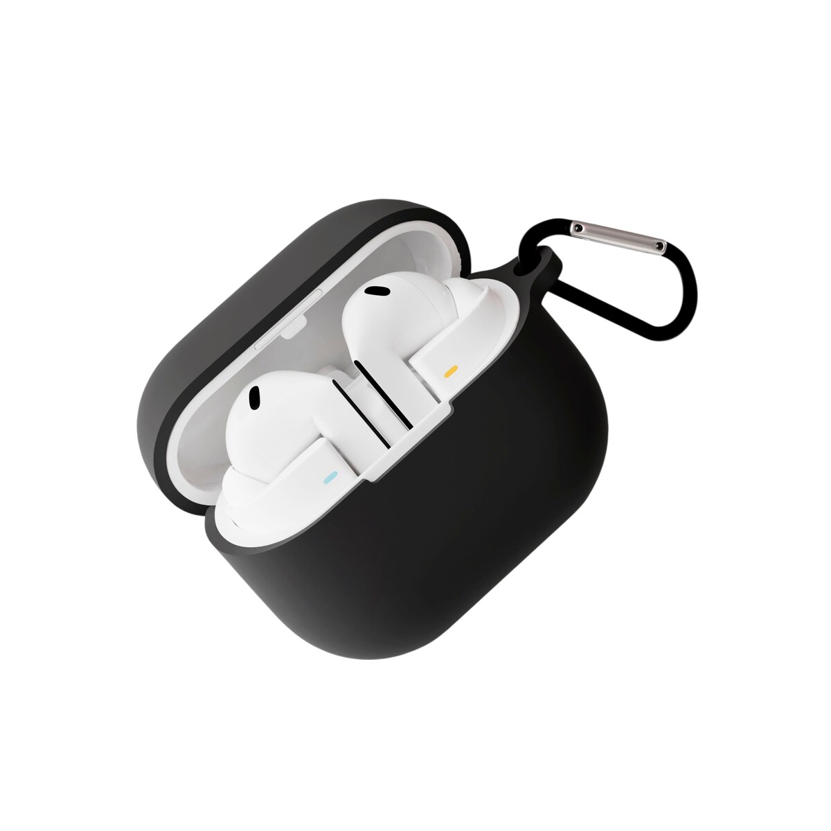 Чехол силиконовый VLP Charm Case для Samsung Buds 3/ 3 Pro, черный