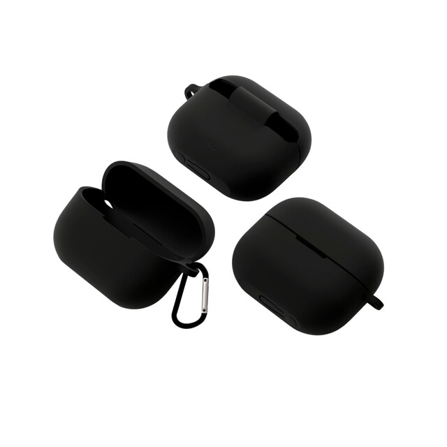 Чехол силиконовый VLP Charm Case для Samsung Buds 3 / 3 Pro, черный Чехол силиконовый VLP Charm Case для Samsung Buds 3 / 3 Pro, черный