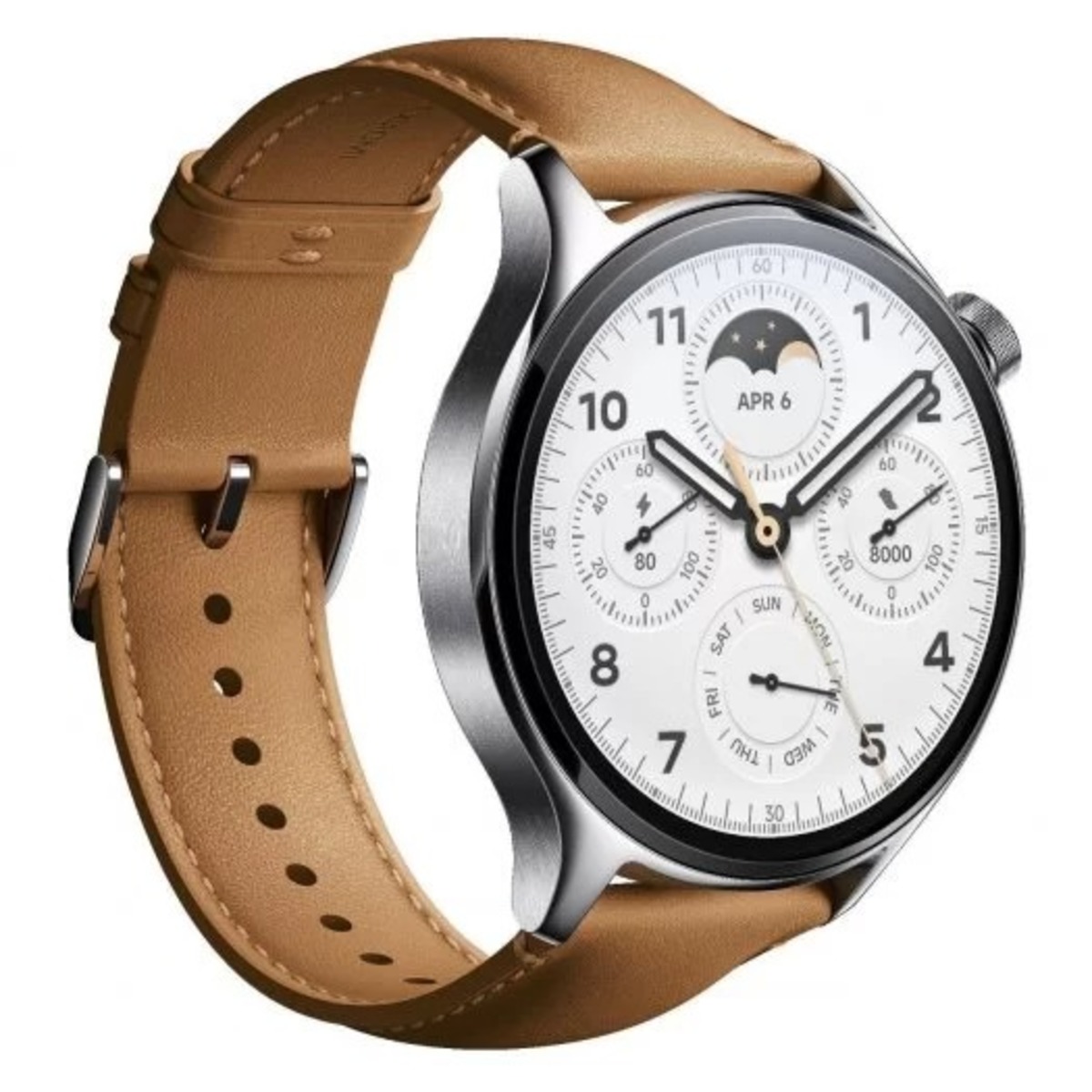 Умные часы Xiaomi Watch S1 Pro M2135W1 (Цвет: Silver/Brown)