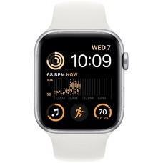 Умные часы Apple Watch SE (2022) 40mm Aluminum Case with Sport Band (Цвет: Silver/White)