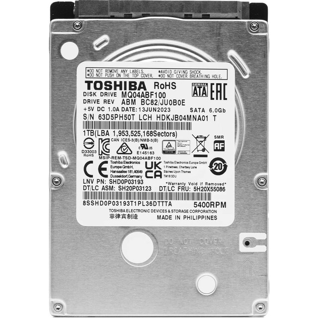 Жесткий диск Toshiba SATA-III 1Tb MQ04ABF100 