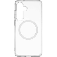 Чехол-накладка uBear Real Mag Case для смартфона Samsung Galaxy S25 Plus (Цвет: Crystal Clear)