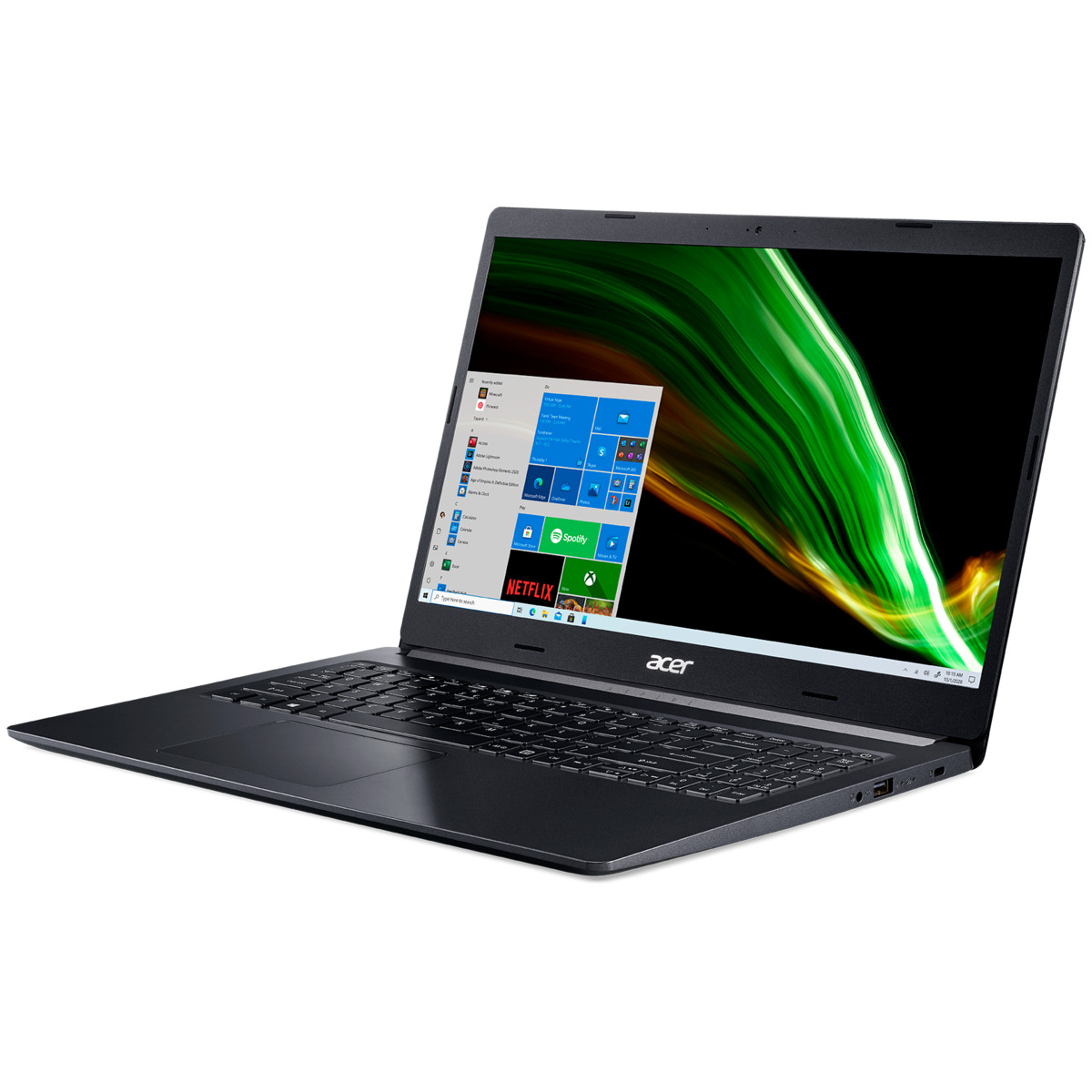 Ноутбук Acer Aspire 5 A515-45-R4FZ Ryzen 5 5500U 8Gb SSD128Gb AMD Radeon 15.6 IPS FHD (1920x1080) Windows 10 black WiFi BT Cam