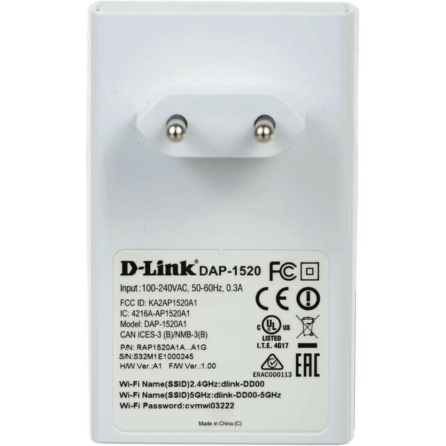 Повторитель беспроводного сигнала D-Link DAP-1520 