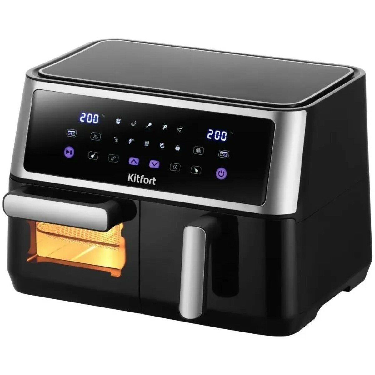 Аэрогриль Kitfort КТ-2256 (Цвет: Black/Silver)