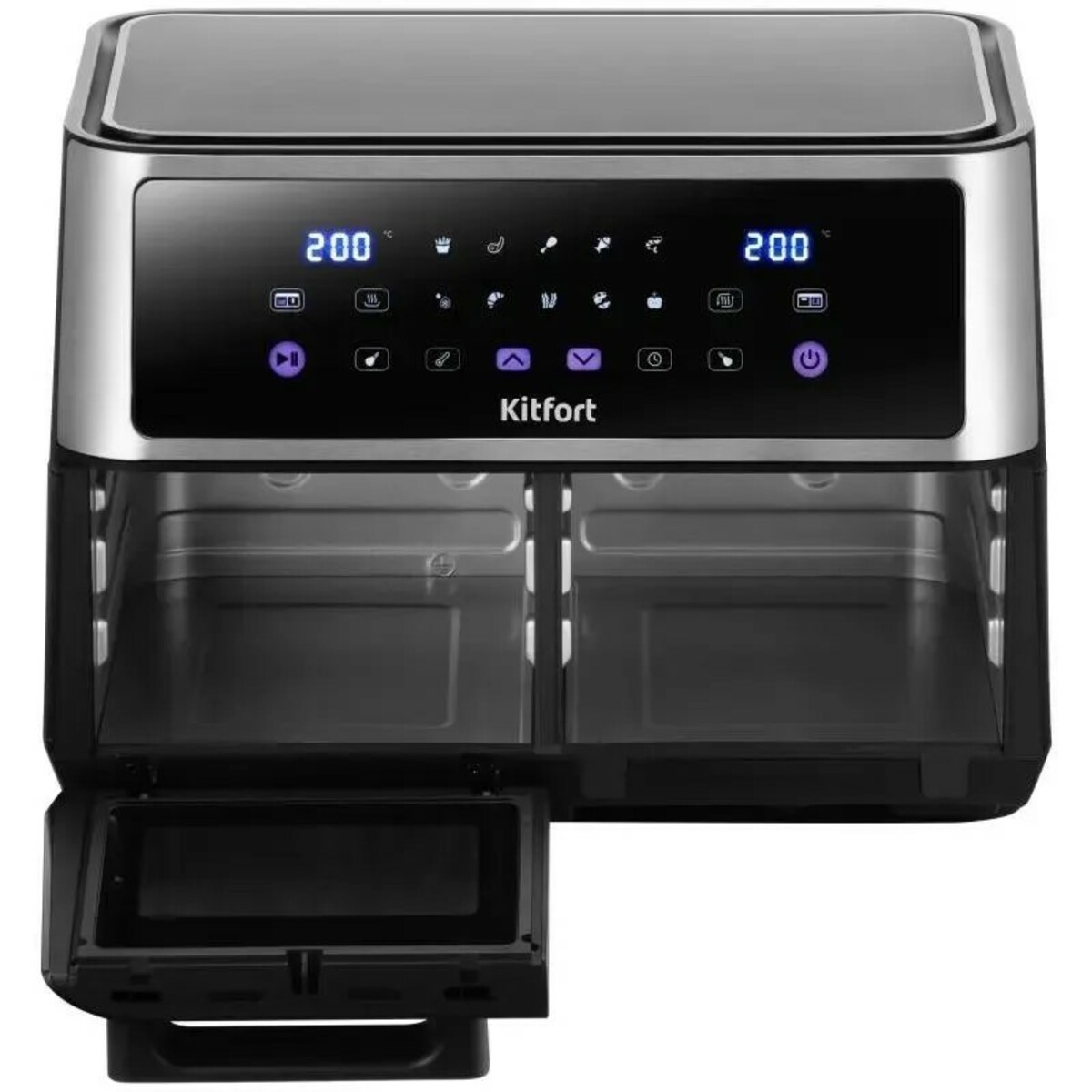 Аэрогриль Kitfort КТ-2256 (Цвет: Black/Silver)