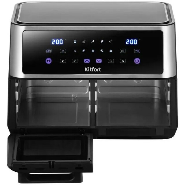 Аэрогриль Kitfort КТ-2256 (Цвет: Black/Silver)