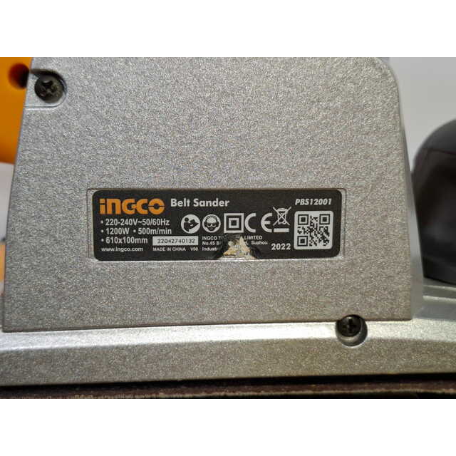 Ленточная шлифмашина Ingco PBS12001 (Цвет: Orange)