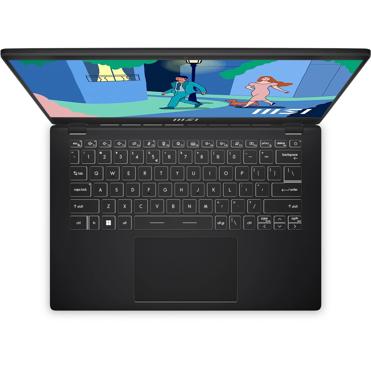 Ноутбук MSI Modern 14 C7M-048US Ryzen 7 7730U 16Gb SSD512Gb AMD Radeon 14 IPS FHD (1920x1080) Windows 11 Home Multi Language black WiFi BT Cam (9S7-14JK12-048)