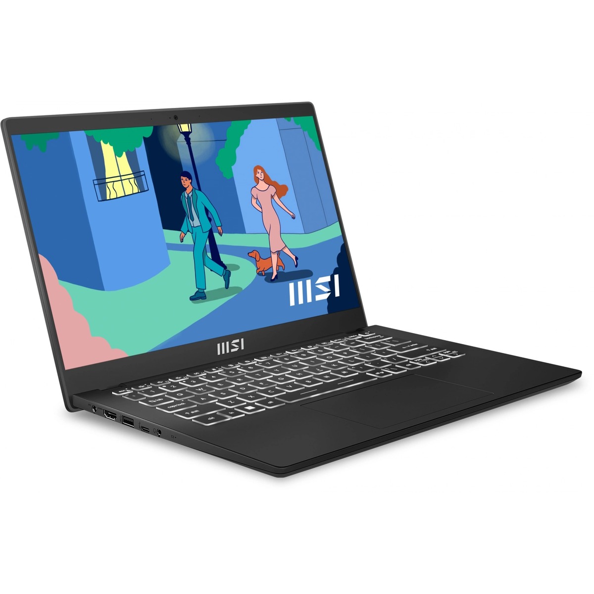 Ноутбук MSI Modern 14 C7M-048US Ryzen 7 7730U 16Gb SSD512Gb AMD Radeon 14 IPS FHD (1920x1080) Windows 11 Home Multi Language black WiFi BT Cam (9S7-14JK12-048)