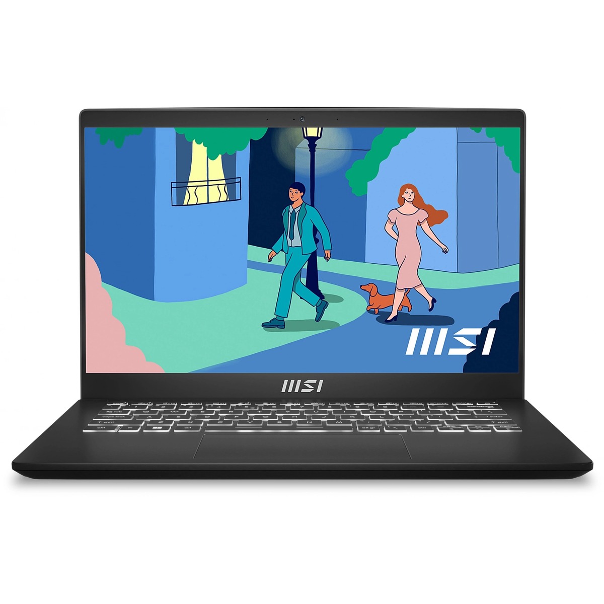 Ноутбук MSI Modern 14 C7M-048US Ryzen 7 7730U 16Gb SSD512Gb AMD Radeon 14 IPS FHD (1920x1080) Windows 11 Home Multi Language black WiFi BT Cam (9S7-14JK12-048)