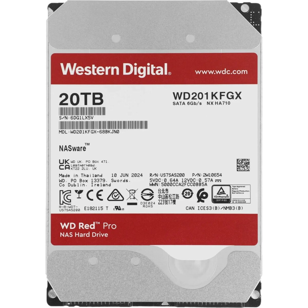 Жесткий диск WD SATA-III 20TB WD201KFGX 