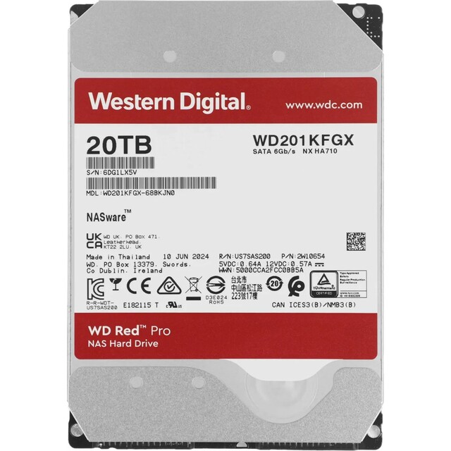 Жесткий диск WD SATA-III 20TB WD201KFGX 