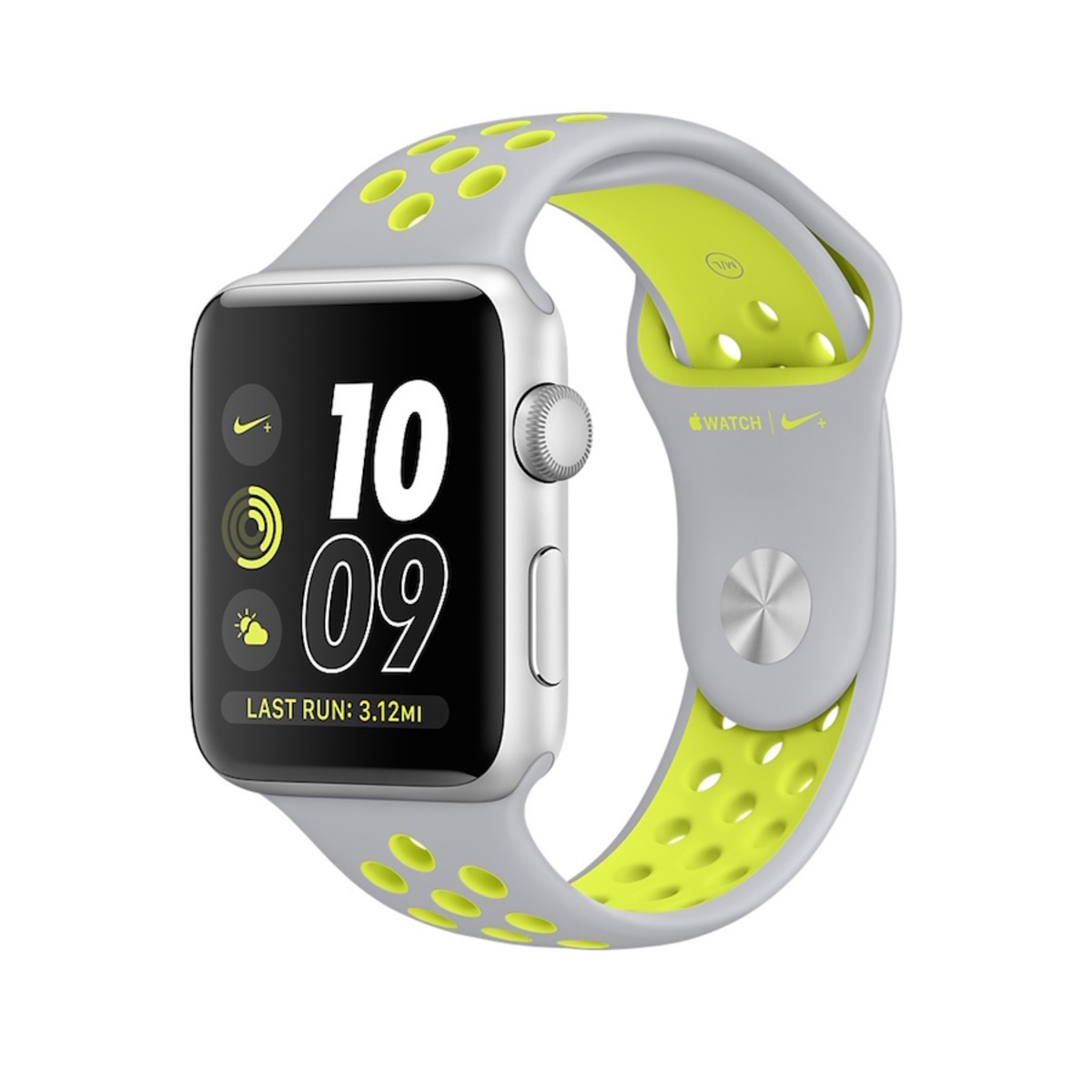 Умные часы Apple Watch Series 2 42mm with Nike Sport Band (Цвет: Silver/Flat Silver and Volt)