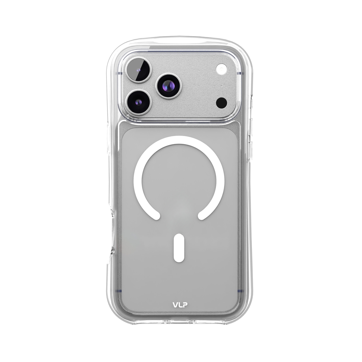 Чехол-накладка VLP Bubble Case with MagSafe для смартфона Apple iPhone 17 Pro (Цвет: White)
