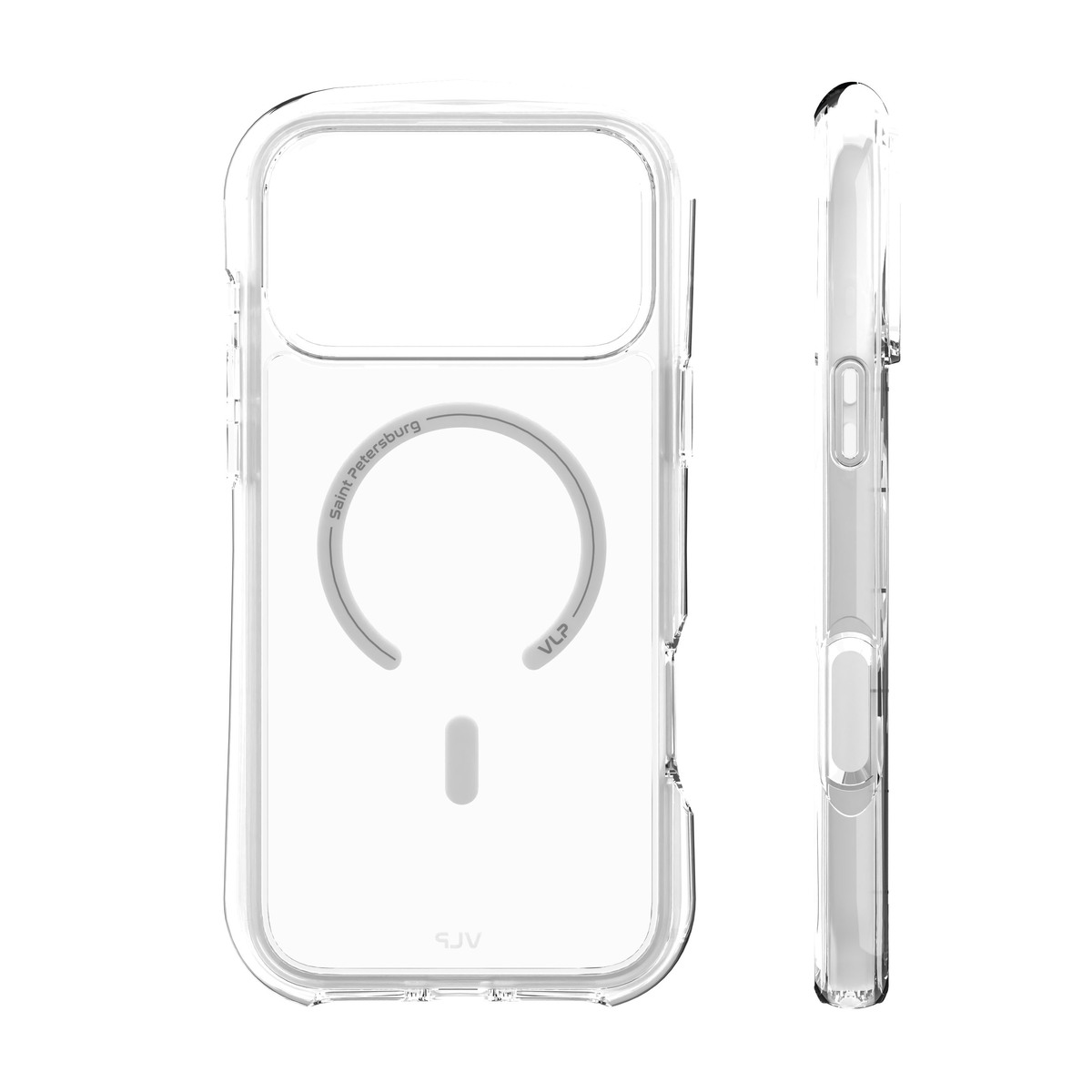 Чехол-накладка VLP Bubble Case with MagSafe для смартфона Apple iPhone 17 Pro (Цвет: White)