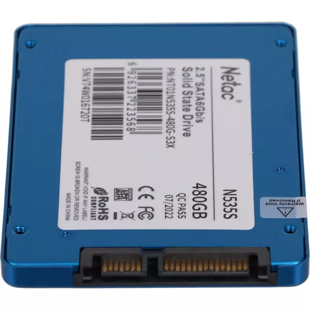 Накопитель SSD Netac SATA III 480Gb NT01N535S-480G-S3X