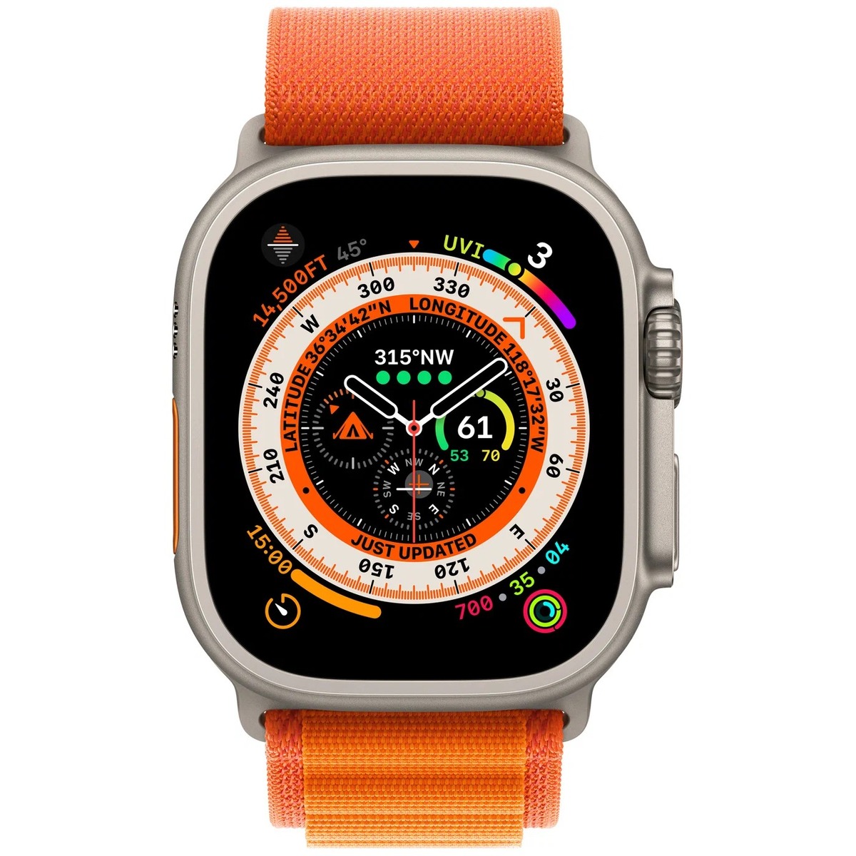 Умные часы Apple Watch Ultra 49mm Titanium Case with Alpine Loop L (Цвет: Orange) 