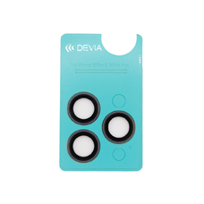Защитное стекло для камеры Devia Peak Series Lens Protector для iPhone 16 Pro/16 Pro Max (Цвет: Dark Black)