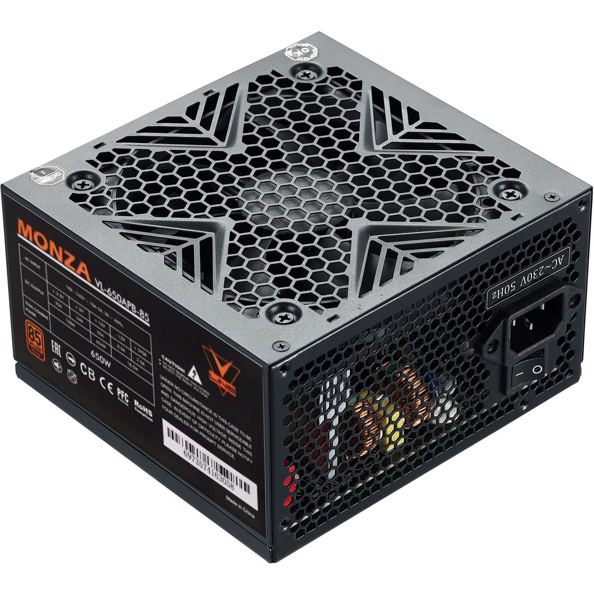 Блок питания Formula ATX 650W MONZA VL-650APB-85