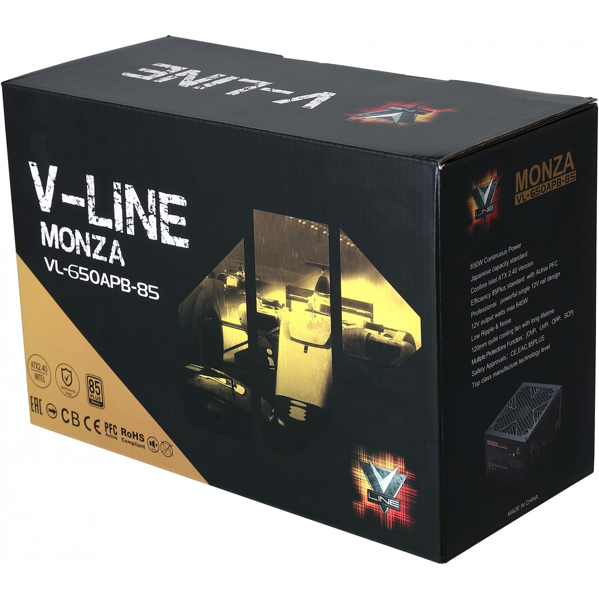 Блок питания Formula ATX 650W MONZA VL-650APB-85