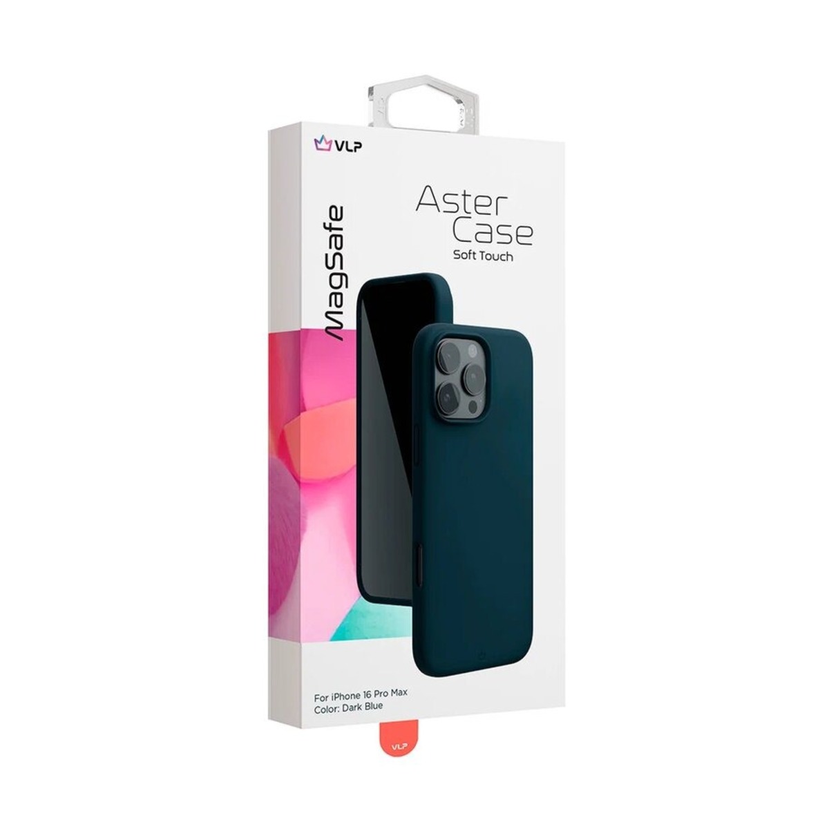 Чехол-накладка VLP Aster Case with MagSafe для смартфона Apple iPhone 16 Pro Max (Цвет: Dark Blue)