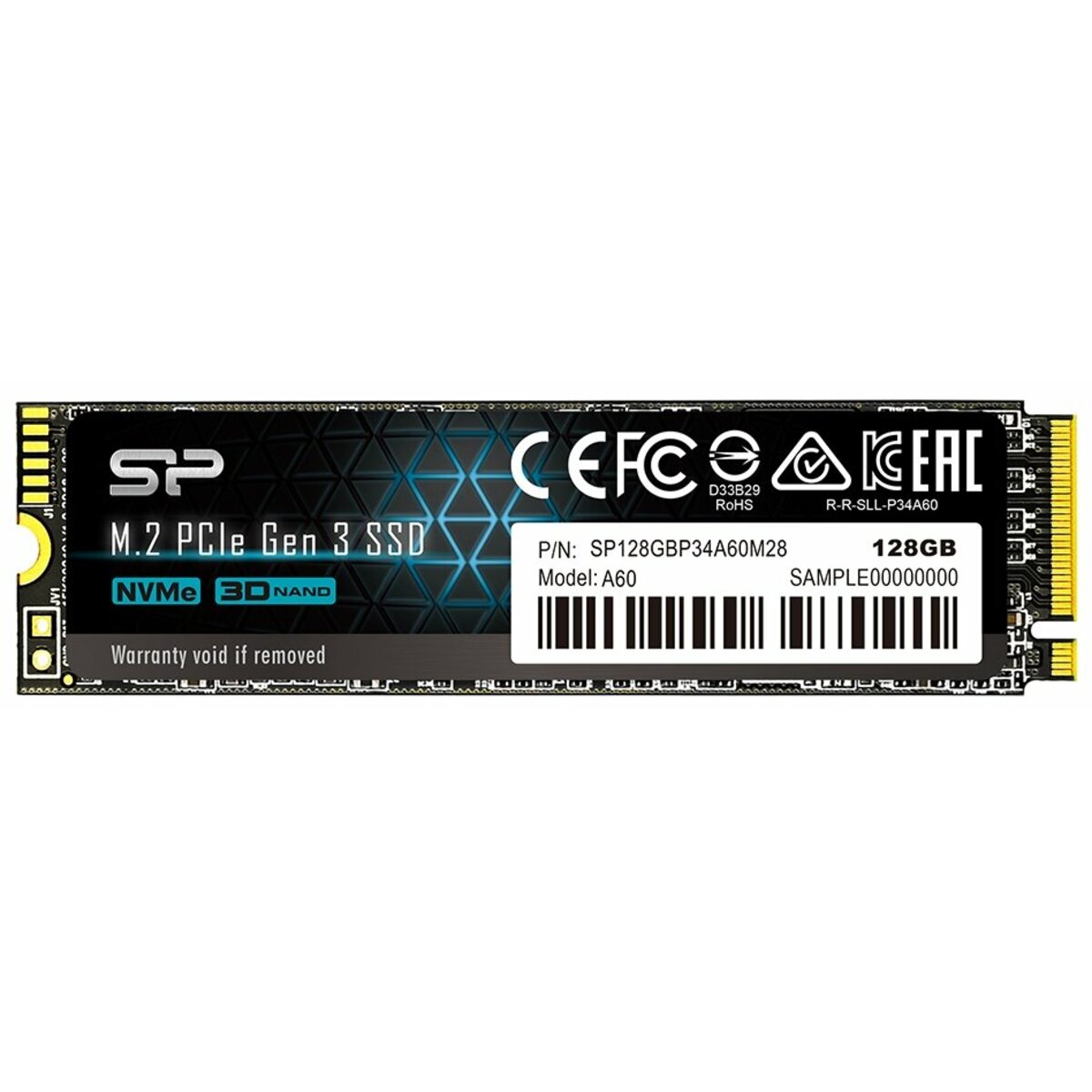 Накопитель SSD Silicon Power PCI-E 3.0 x4 128Gb SP128GBP34A60M28