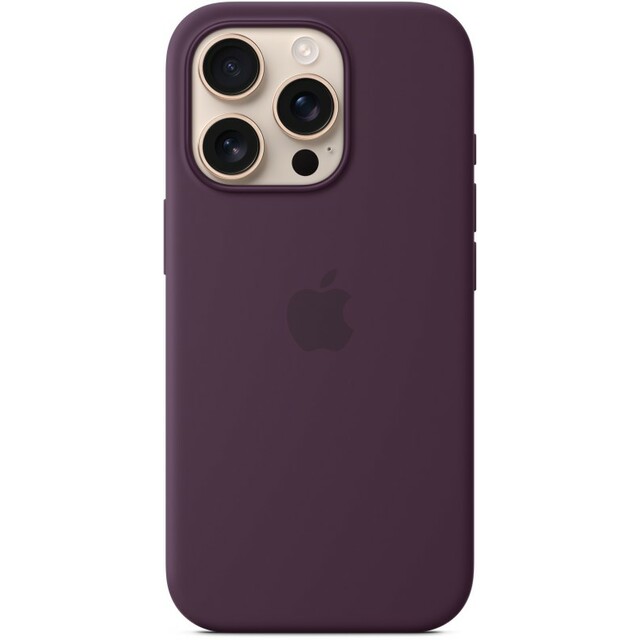 Чехол-накладка Apple Silicone Case with MagSafe для смартфона Apple iPhone 16 Pro (Цвет: Plum)