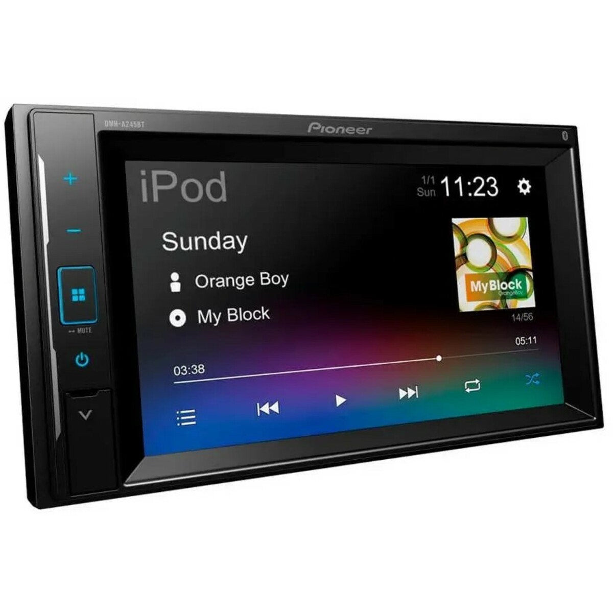 Автомагнитола Pioneer DMH-A245BT, черный