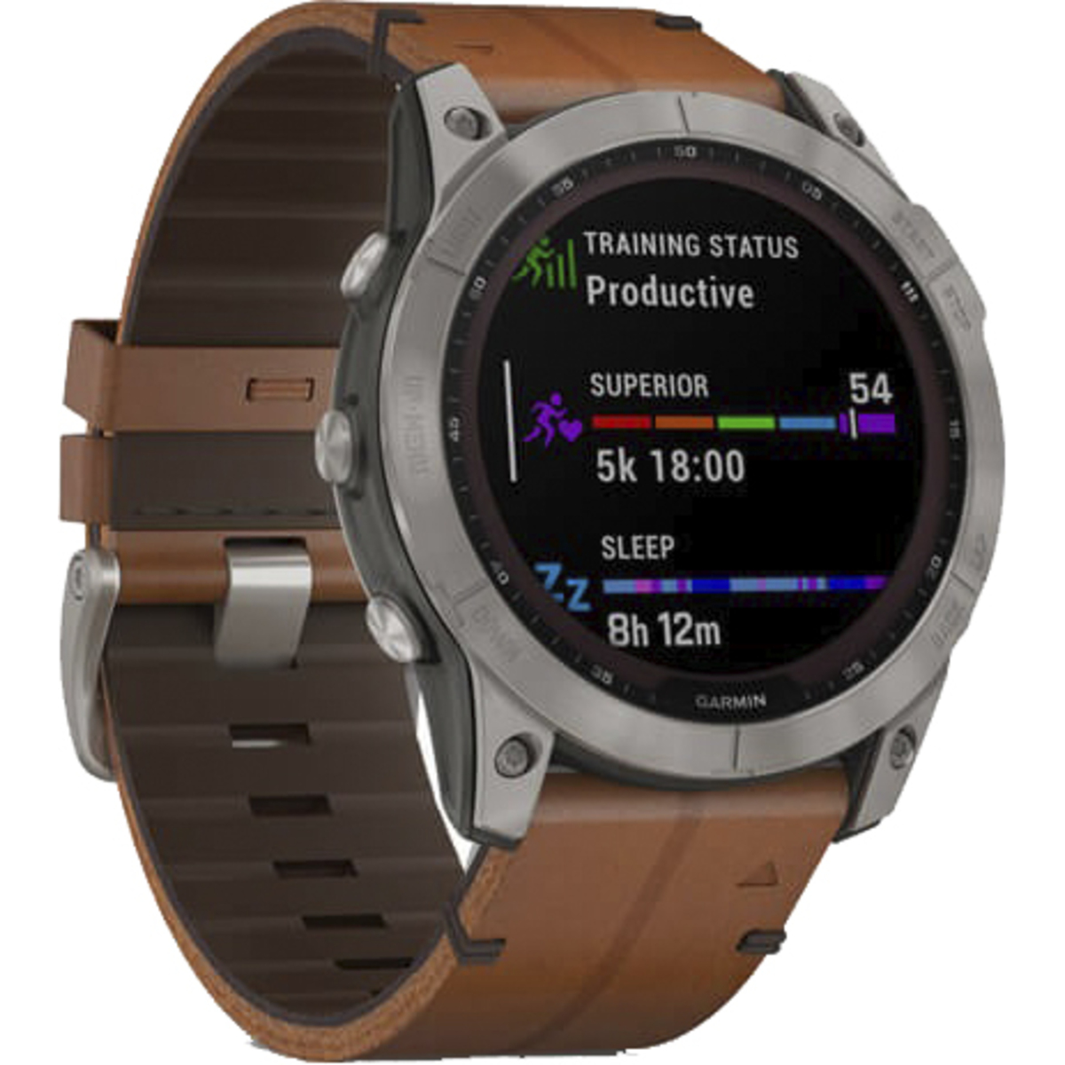 Умные часы Garmin Fenix 7X Sapphire Solar Leather (Цвет: Black Brown)