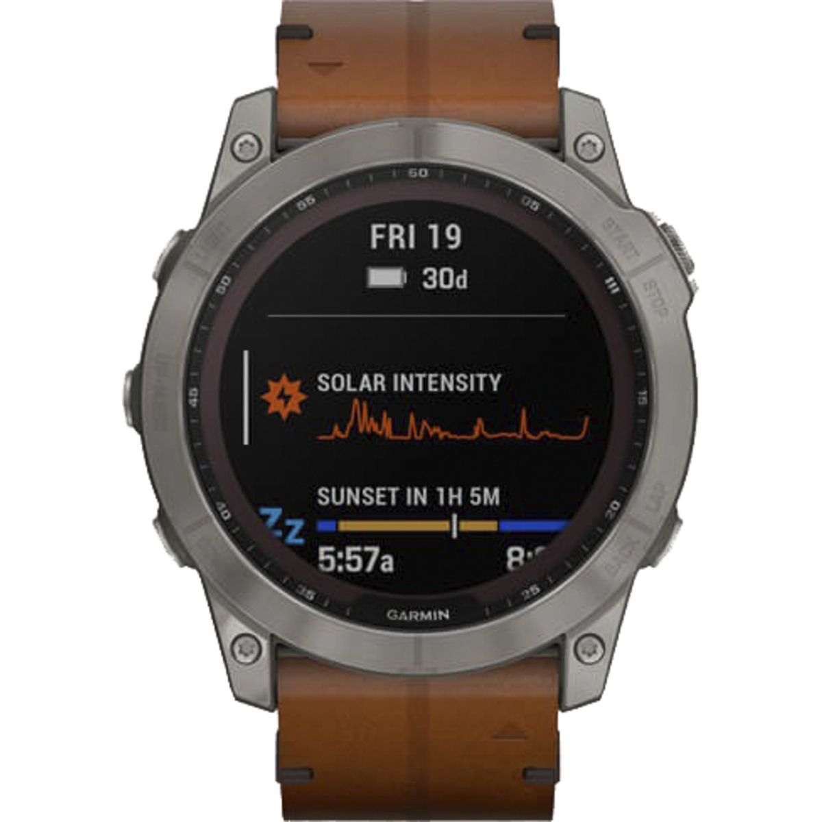 Умные часы Garmin Fenix 7X Sapphire Solar Leather (Цвет: Black Brown)