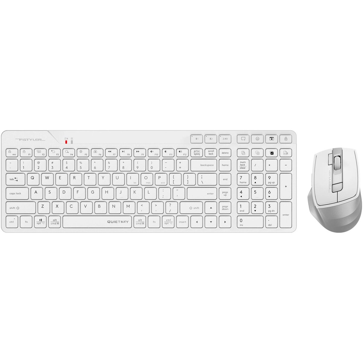 Клавиатура + мышь A4Tech Fstyler FB2800C Air2 White, белый