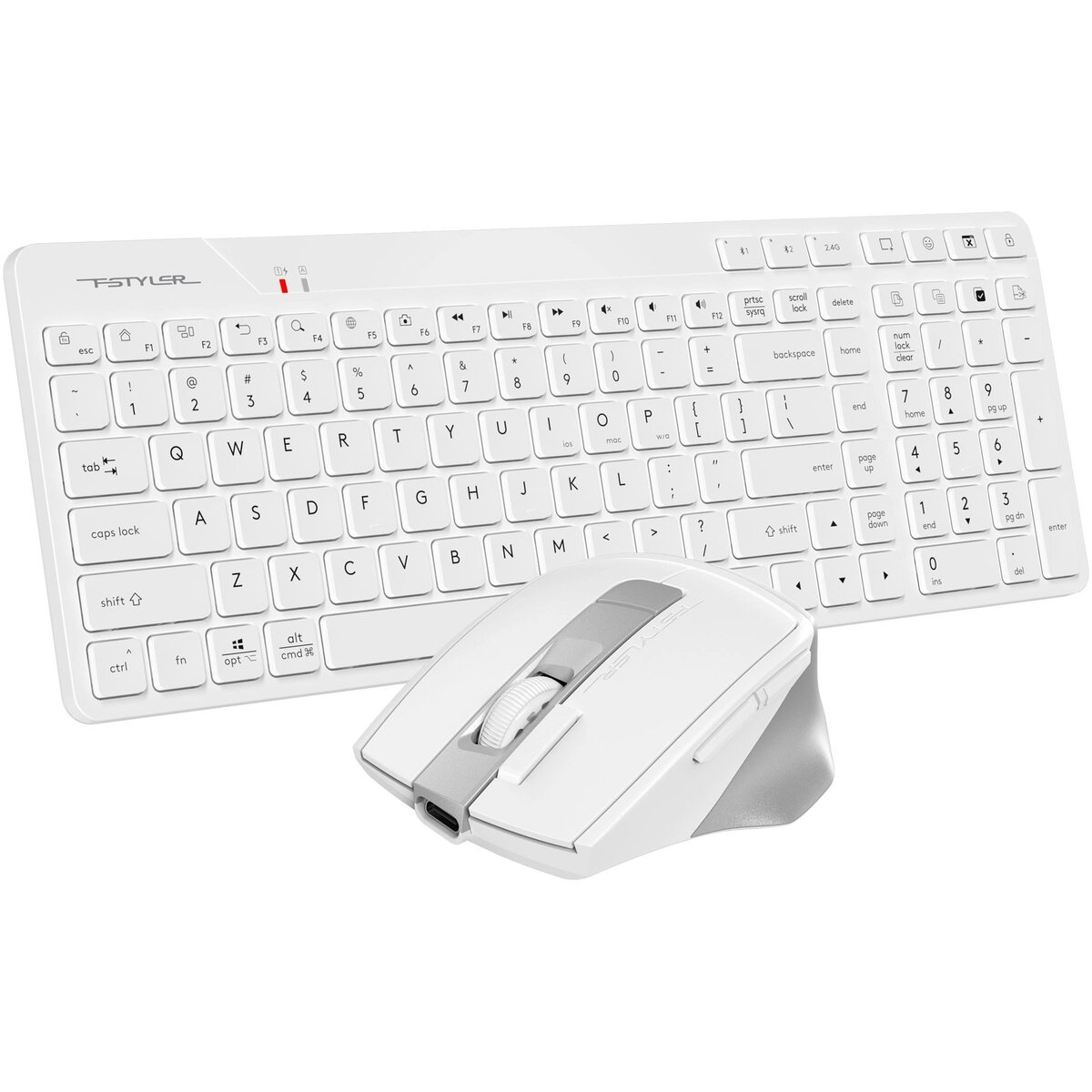 Клавиатура + мышь A4Tech Fstyler FB2800C Air2 White, белый