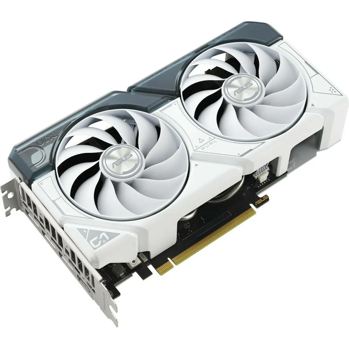 Видеокарта Asus PCI-E 4.0 DUAL-RTX4060-O8G-WHITE NVIDIA GeForce RTX 4060 8192Mb 128 GDDR6 2505 / 17000 HDMIx1 DPx3 HDCP Ret