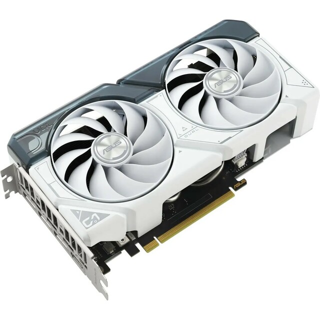 Видеокарта Asus PCI-E 4.0 DUAL-RTX4060-O8G-WHITE NVIDIA GeForce RTX 4060 8192Mb 128 GDDR6 2505/17000 HDMIx1 DPx3 HDCP Ret