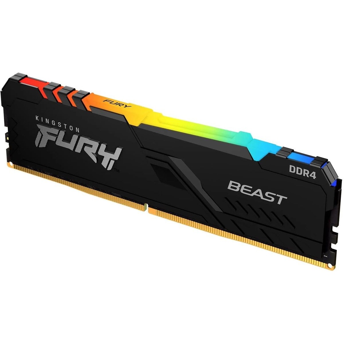 Память DDR4 2x64GB 3200MHz Kingston KF432C16BB2AK2/64 Fury Beast RGB RTL Gaming PC4-25600 CL16 DIMM 288-pin 1.35В dual rank с радиатором Ret